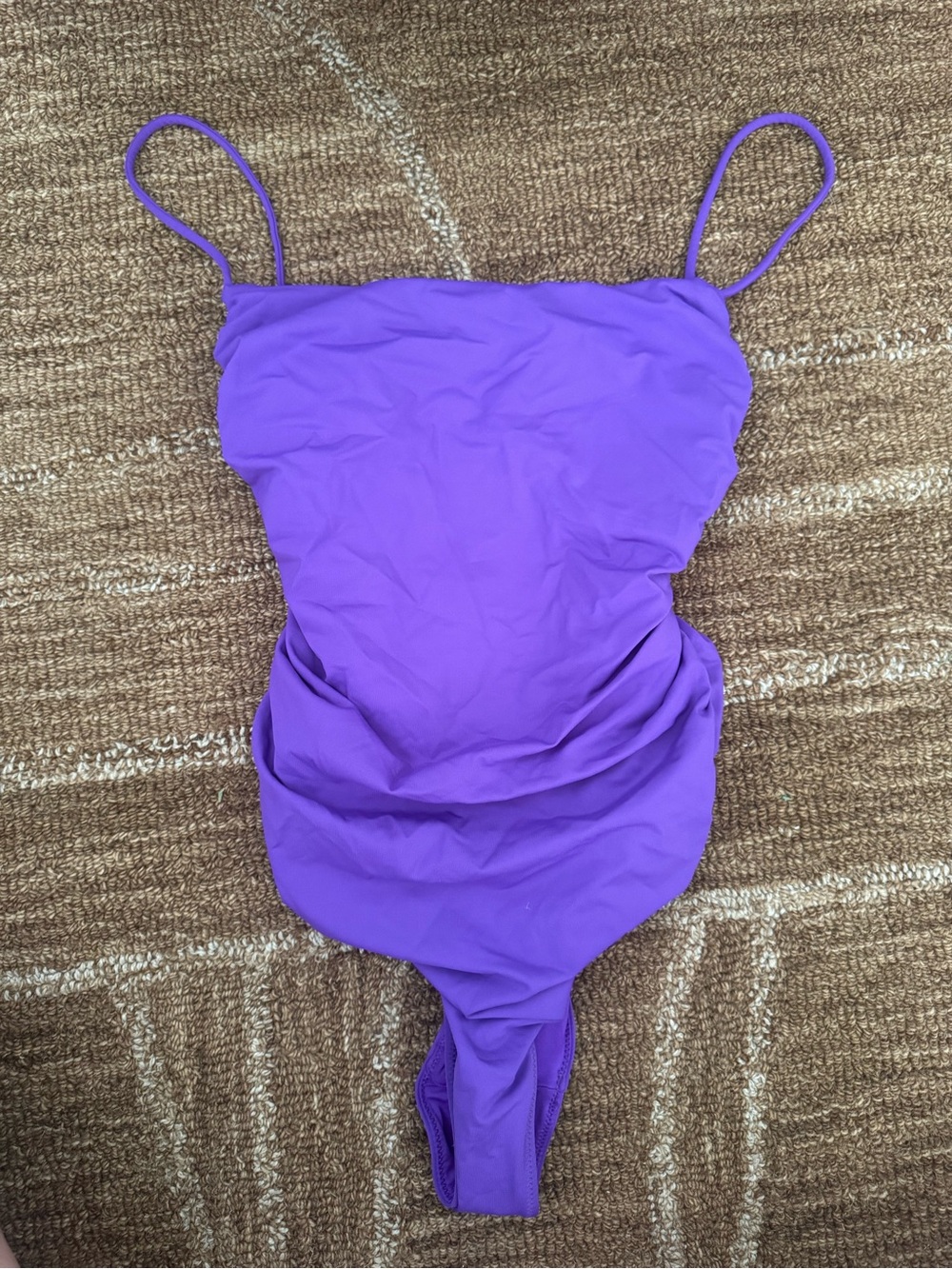 Zara Purple Girls' One-Piece Swimsuit with Spaghetti Straps